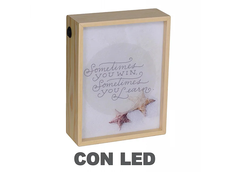 Lampada led scritte cm20x8h26