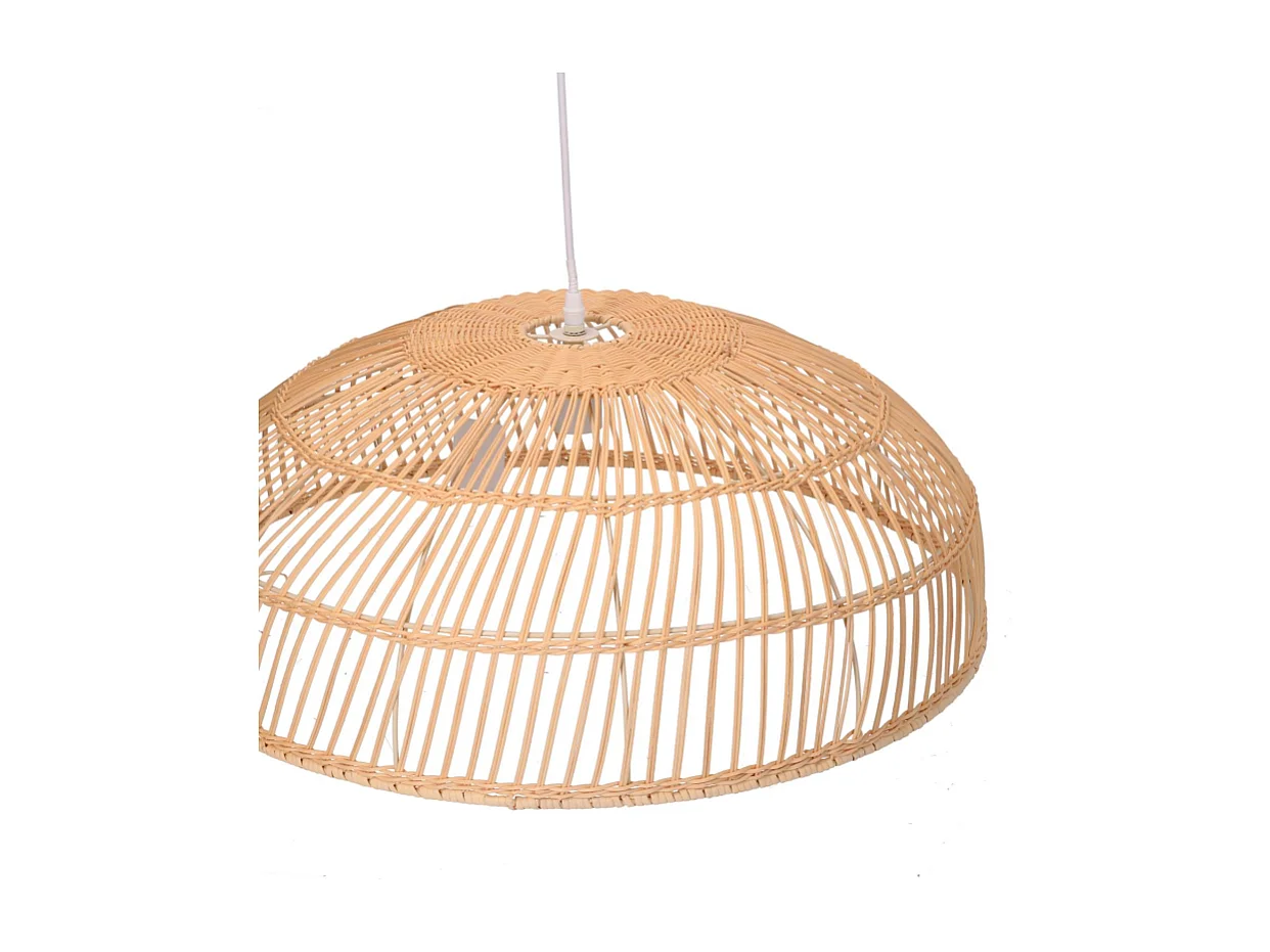Lampadario rattan naturale con attacco cm ø60,5h21,5