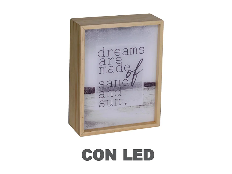 Lampada led scritte cm20x8h26