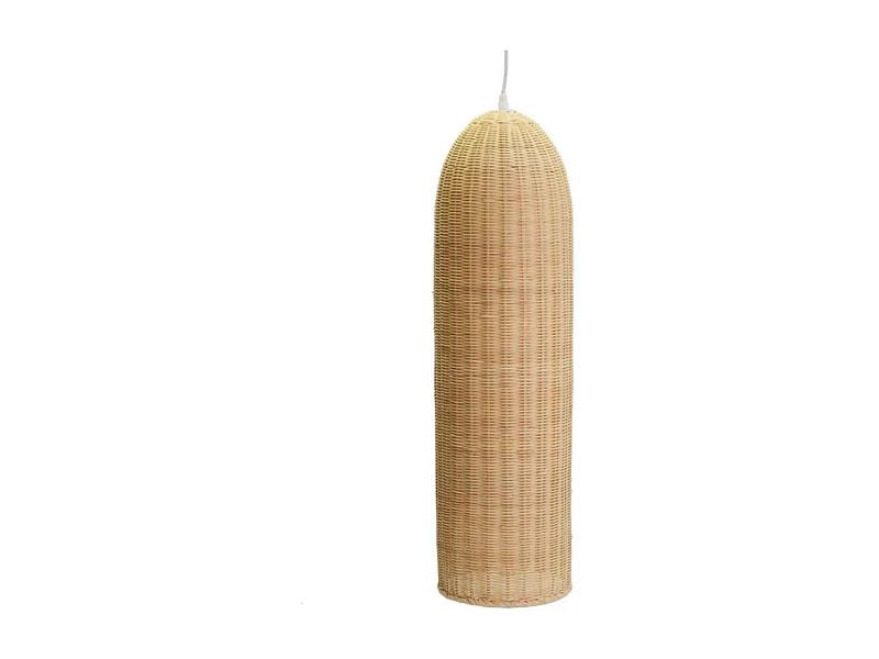 Lampadario rattan naturale con attacco cmø20h77