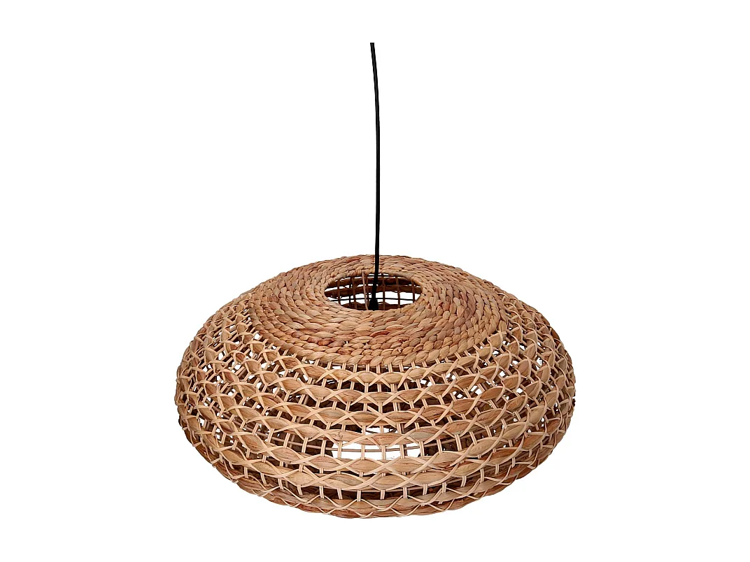 Lampadario rattan naturale con attacco cm ø60h29,5