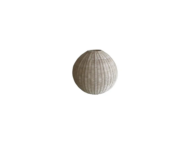 Lampadario rattan naturale sfera cmø37h37