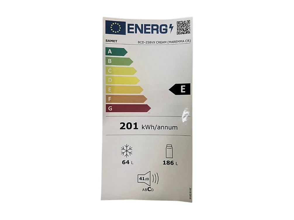 Samet frigorifero combinato Maremma crema