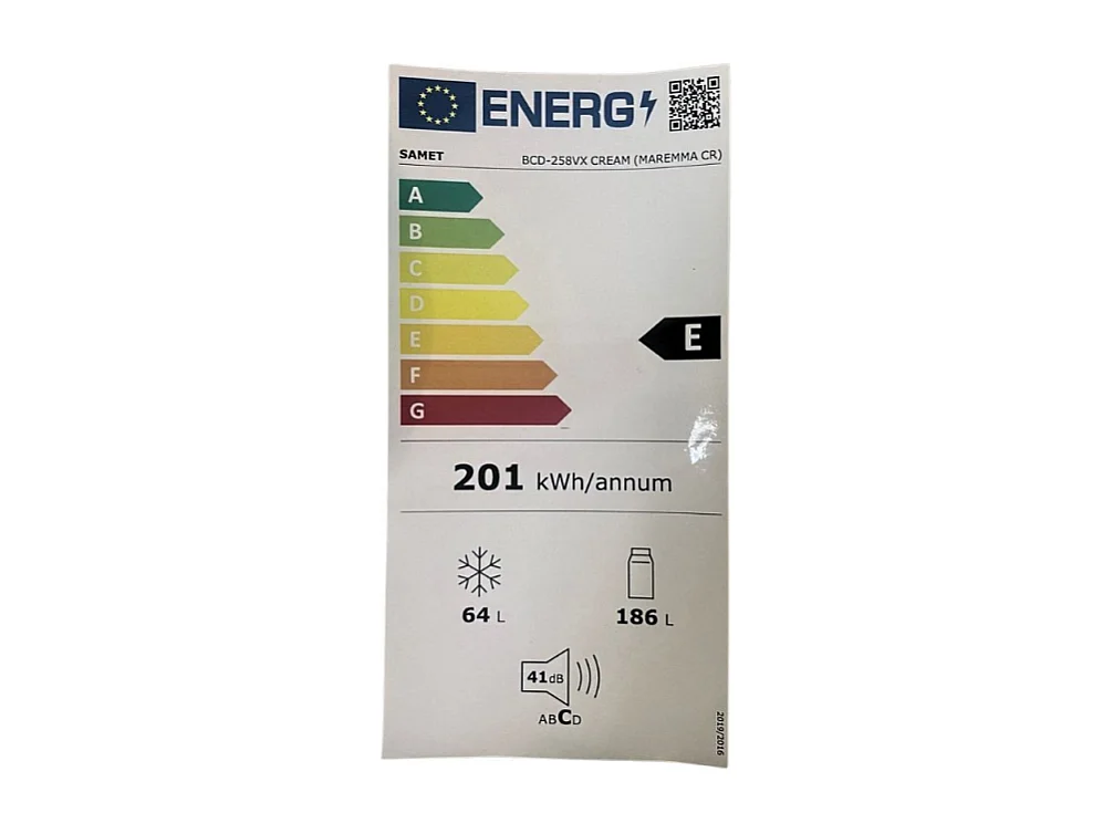 Samet frigorifero combinato Maremma crema