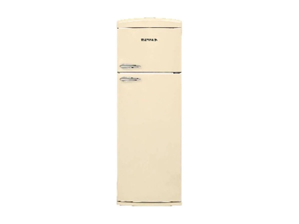 Frigorifero doppia porta TKBM346BREF 311 LT colore beige retrò Telefunken classe F