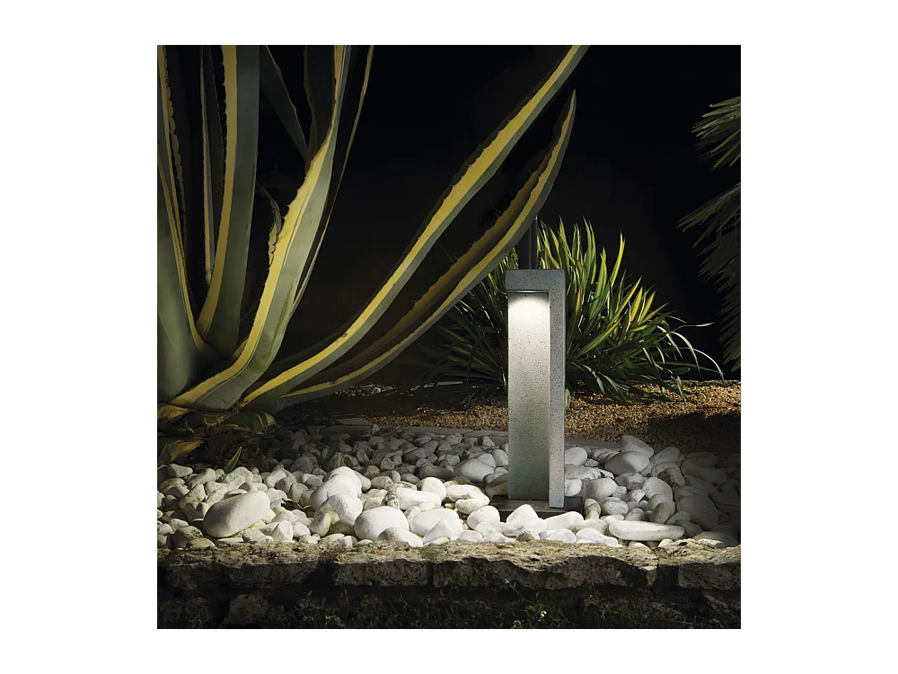 Piantana Moderna Titano Materie Plastiche Grigio Granito Led 9W 4000K H49Cm