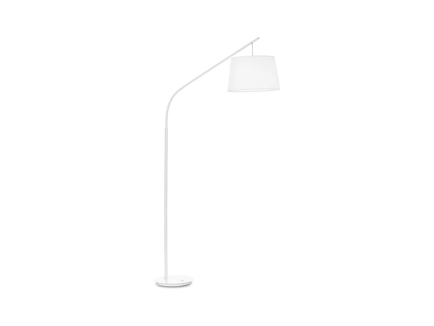 Piantana Industrial-Minimal Daddy Metallo Bianco 1 Luce E27