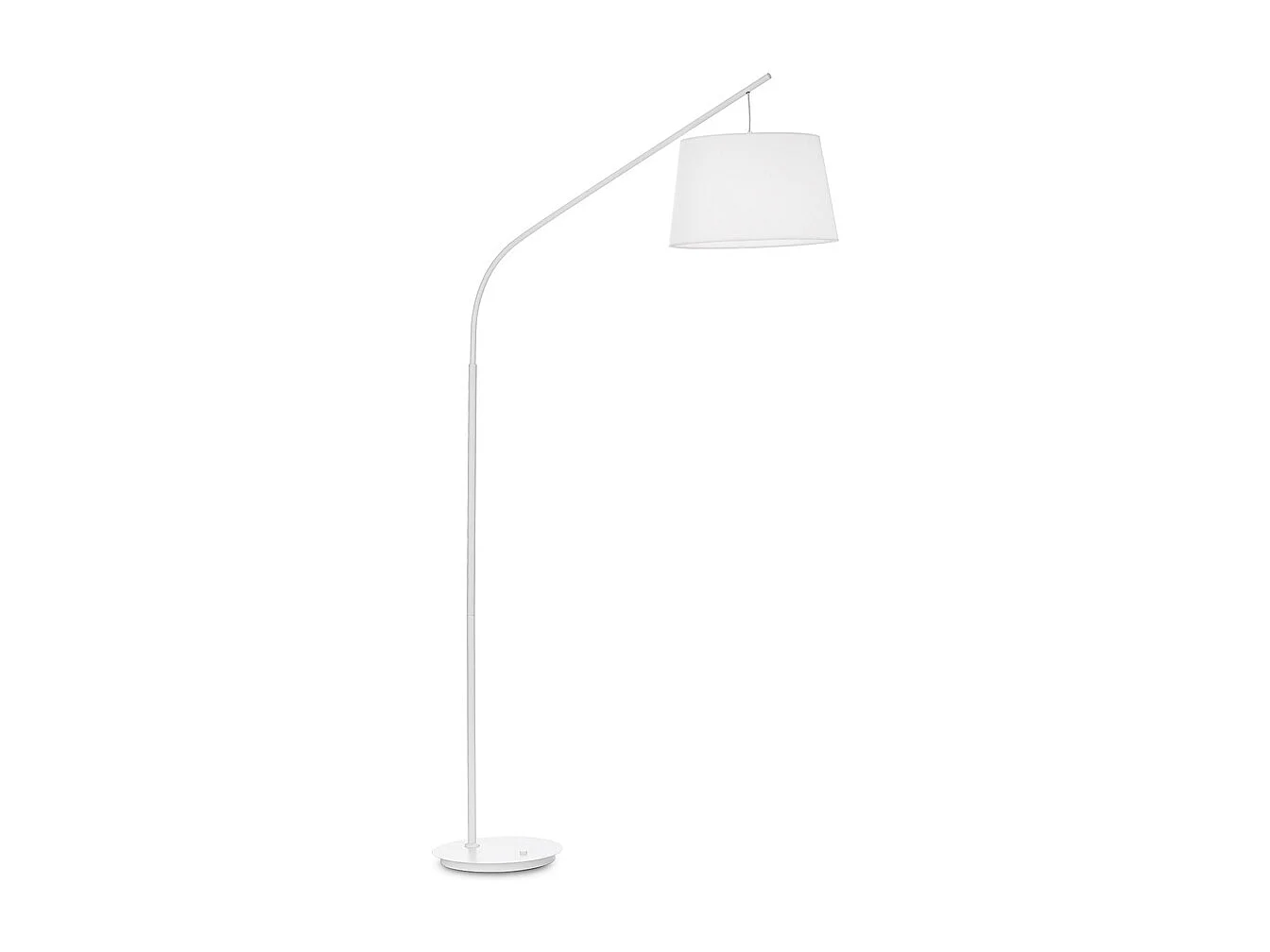 Piantana Industrial-Minimal Daddy Metallo Bianco 1 Luce E27