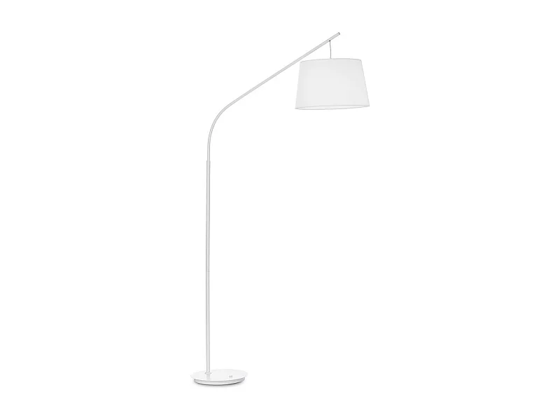Piantana Industrial-Minimal Daddy Metallo Bianco 1 Luce E27