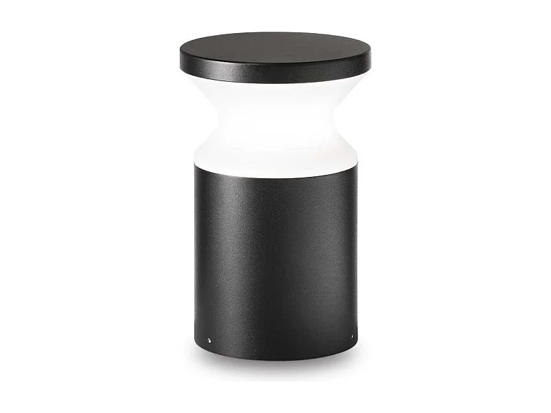 Piantana Moderna Torre Alluminio Nero 1 Luce E27 H22Cm