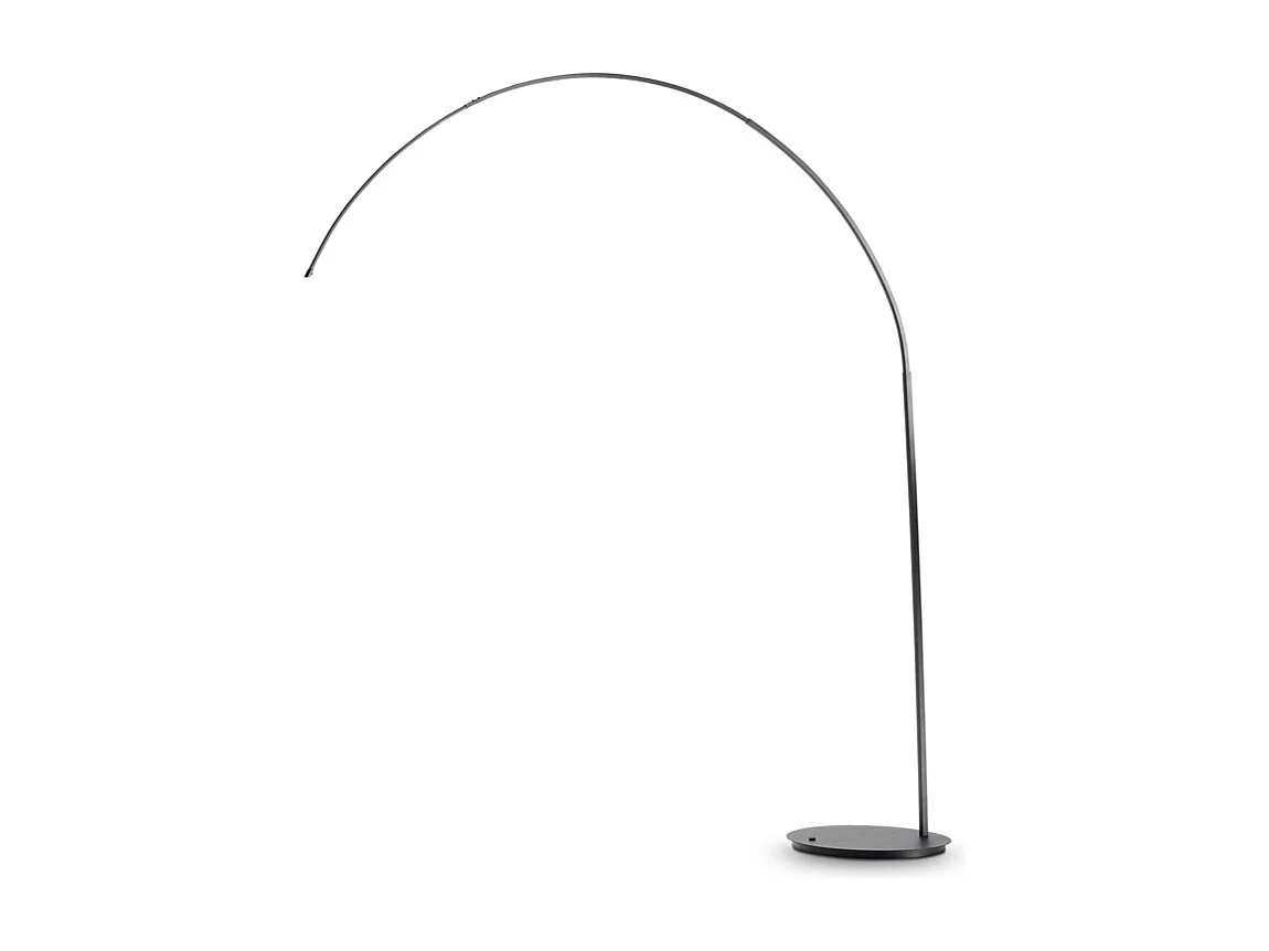 Piantana Moderna Dorsale Metallo Nero 1 Luce E27