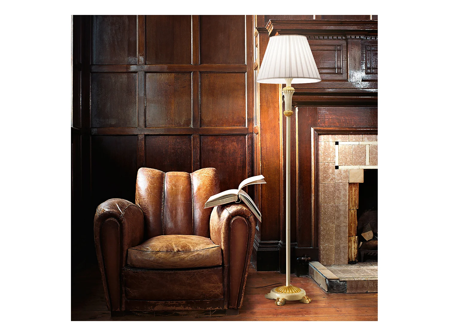 Piantana Classica Firenze Metallo Bianco 1 Luce E27