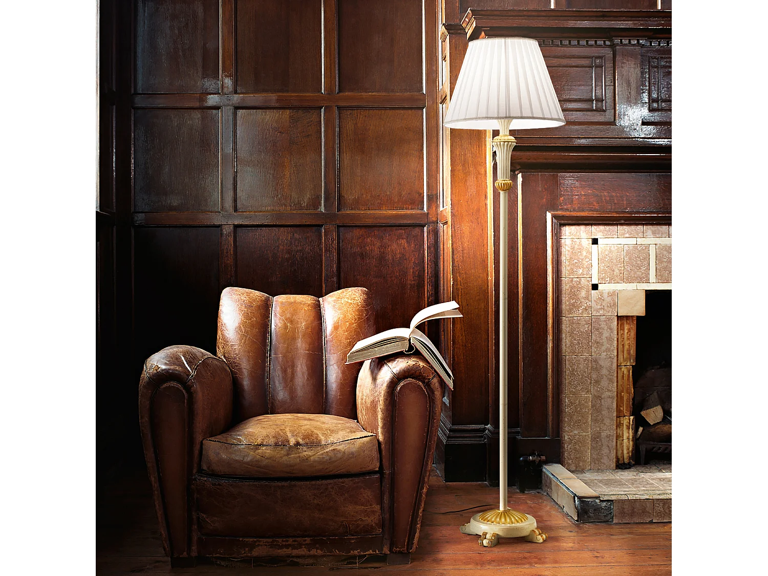 Piantana Classica Firenze Metallo Bianco 1 Luce E27