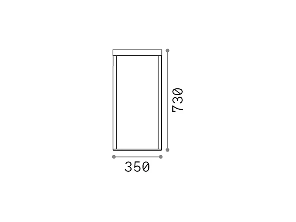 Piantana Industrial-Minimal Ipotesi Metallo Bianco Led 16W 3000K H73Cm
