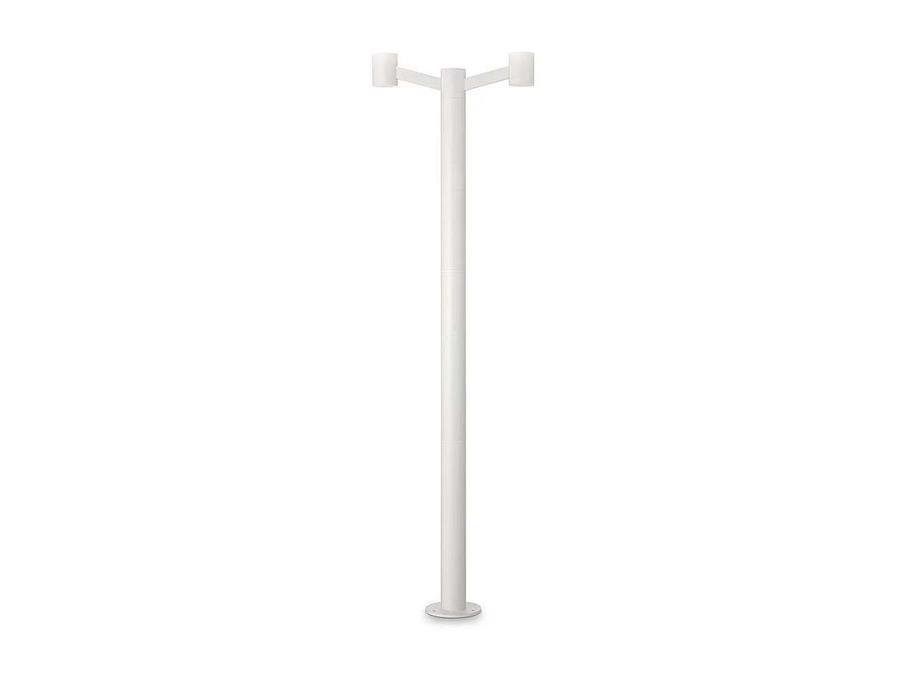 Piantana Moderna Clio Alluminio Bianco 2 Luci E27