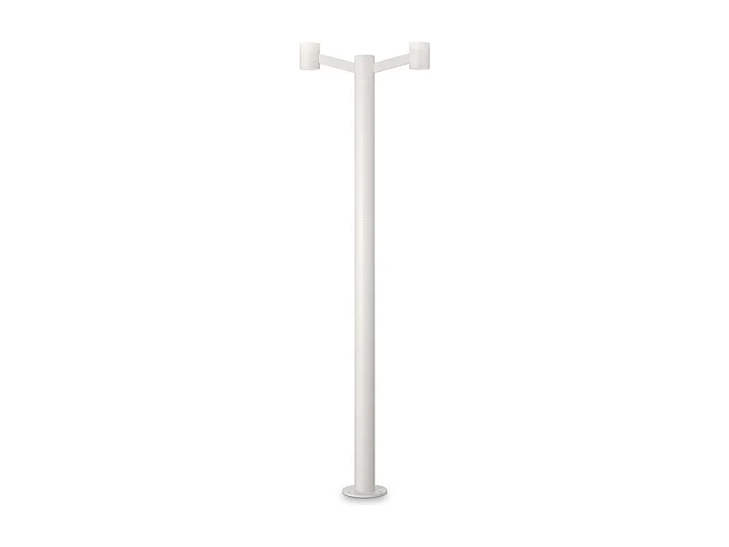 Piantana Moderna Clio Alluminio Bianco 2 Luci E27