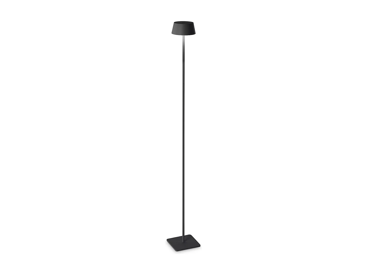 Pianrtana Da Terra Contemporanea Pure Metallo Nero Led 1,5W 3000K Ip54