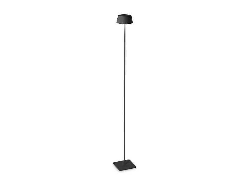 Pianrtana Da Terra Contemporanea Pure Metallo Nero Led 1,5W 3000K Ip54