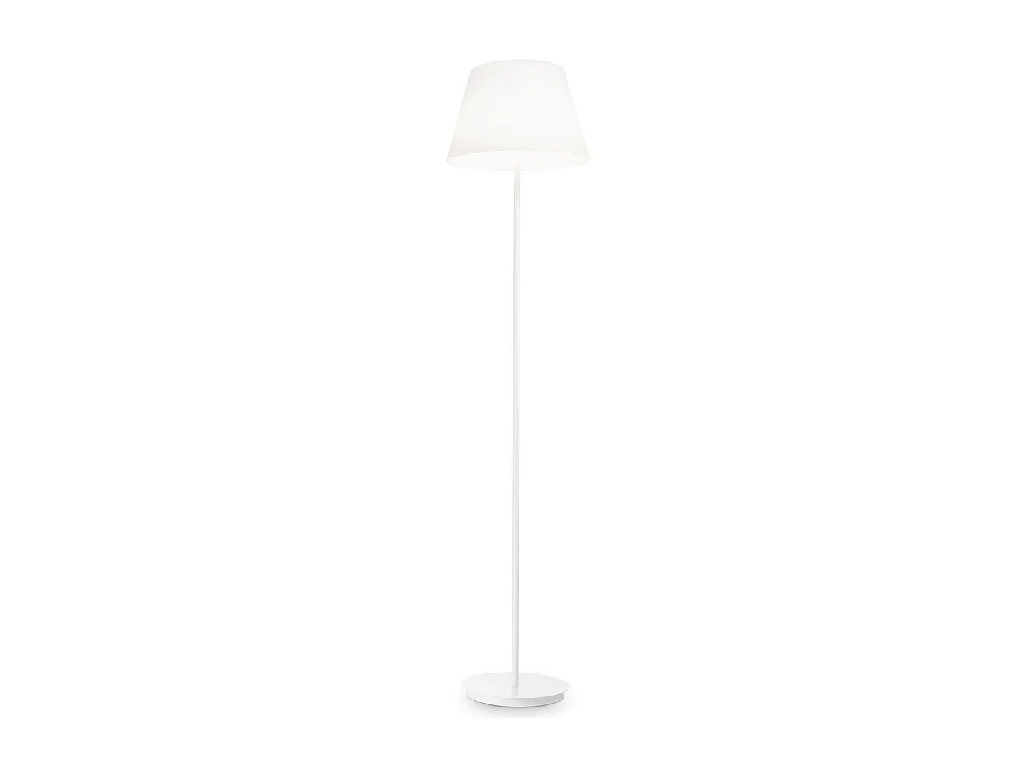 Piantana Moderna Cylinder Metallo Bianco 2 Luci E27