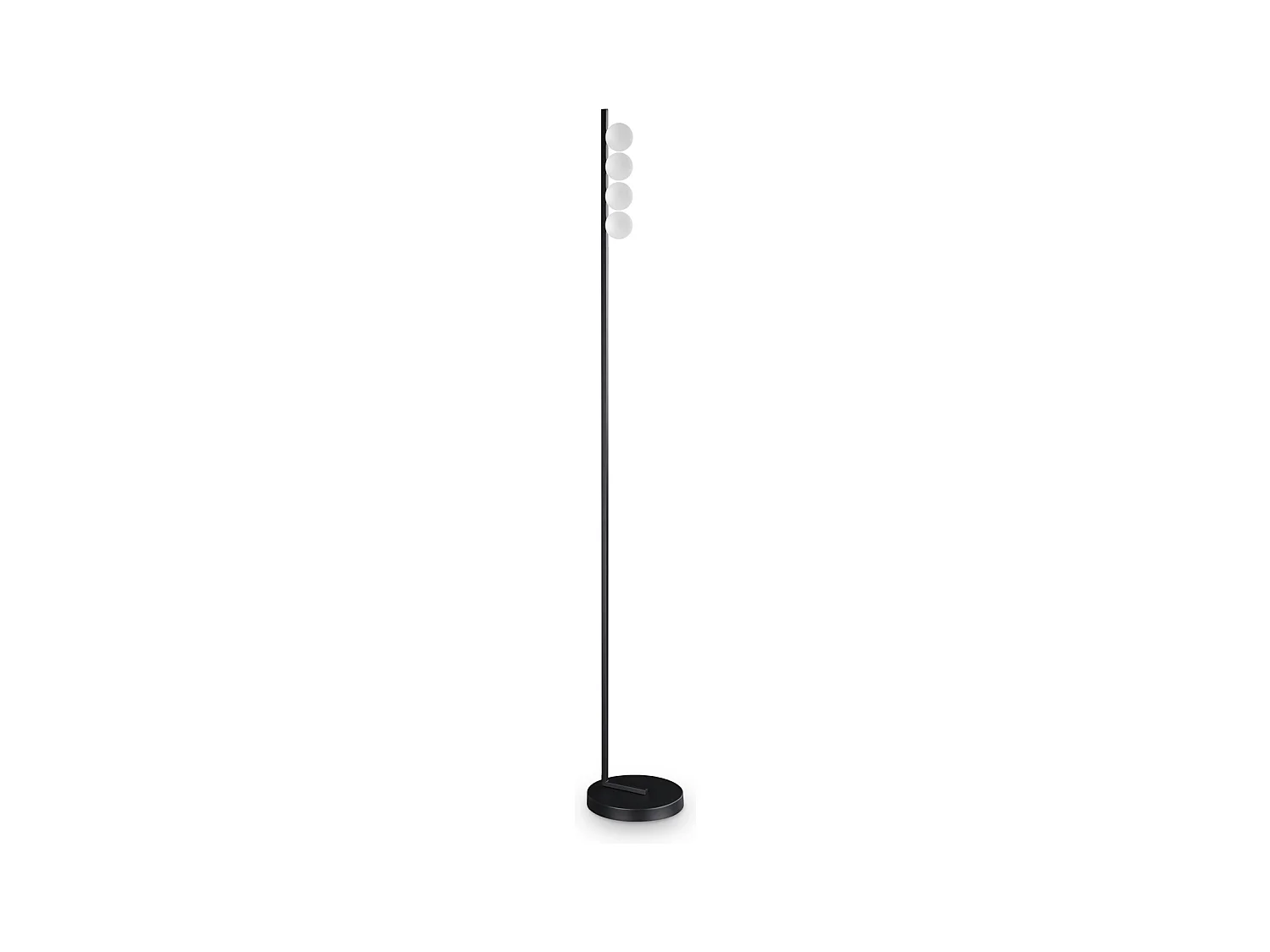 Piantana Da Terra Contemporanea Ping Pong Metallo Nero Led 12W 3000K Ip20