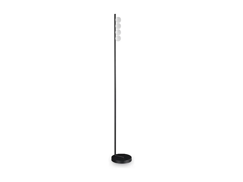 Piantana Da Terra Contemporanea Ping Pong Metallo Nero Led 12W 3000K Ip20