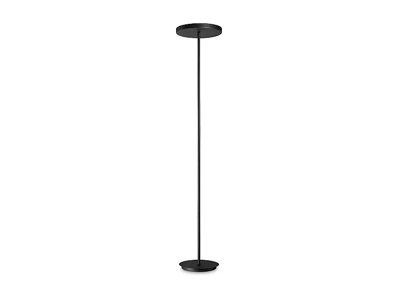 Piantana Moderna Colonna Metallo Nero 4 Luci Gx53 9W 3000K Luce Calda