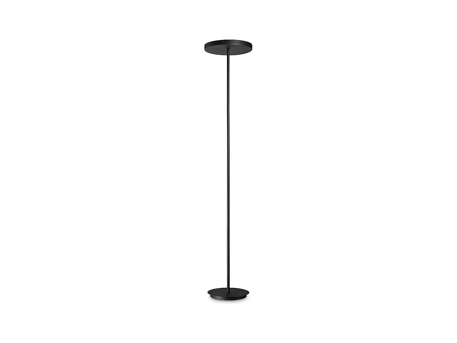 Piantana Moderna Colonna Metallo Nero 4 Luci Gx53 9W 3000K Luce Calda