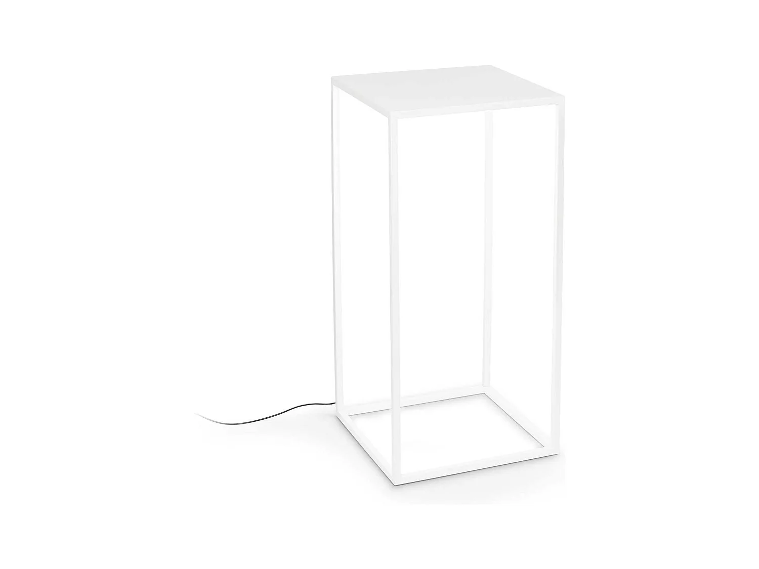 Piantana Industrial-Minimal Ipotesi Metallo Nero Led 16W 3000K Luce Calda H73Cm