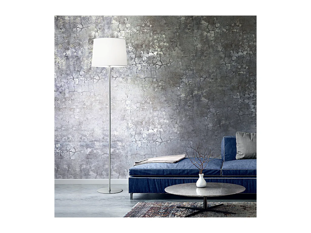 Piantane - Lampade Da Terra Set Metallo Cromo 1 Luce E27