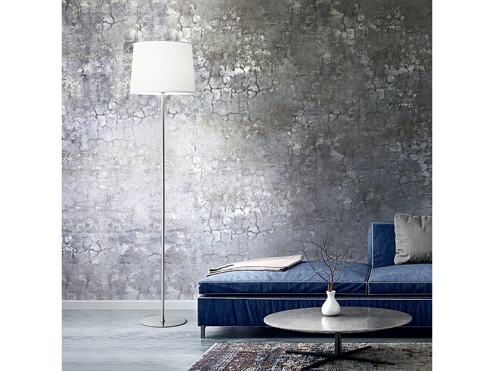 Piantane - Lampade Da Terra Set Metallo Cromo 1 Luce E27