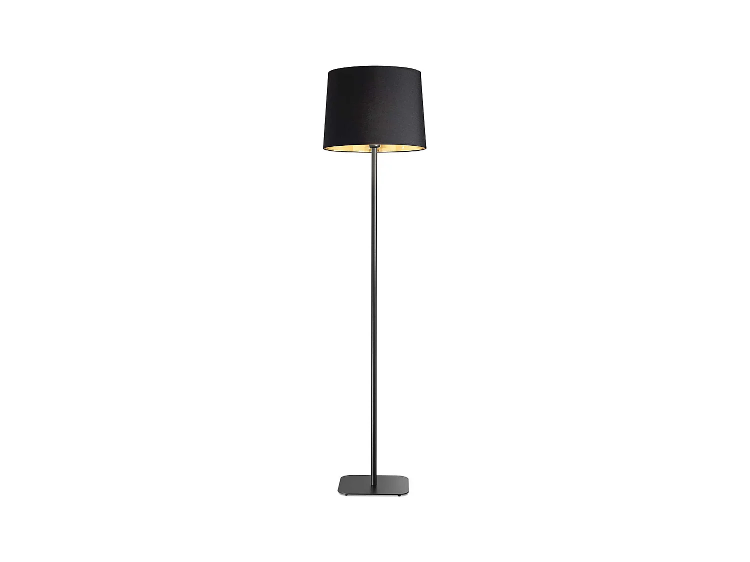 Piantana Industrial-Minimal Nordik Metallo Nero 1 Luce E27