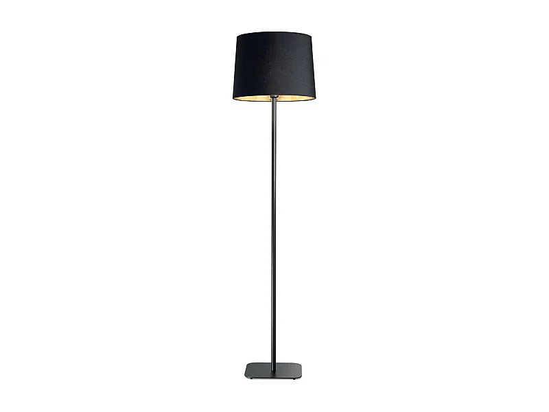 Piantana Industrial-Minimal Nordik Metallo Nero 1 Luce E27