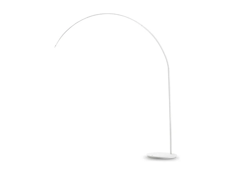 Piantana Moderna Dorsale Metallo Bianco 1 Luce E27