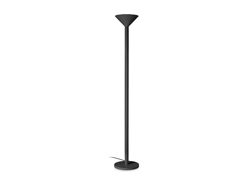 Piantana Da Terra Contemporanea Mix Metallo Nero 1 Luce E27 42W Ip20