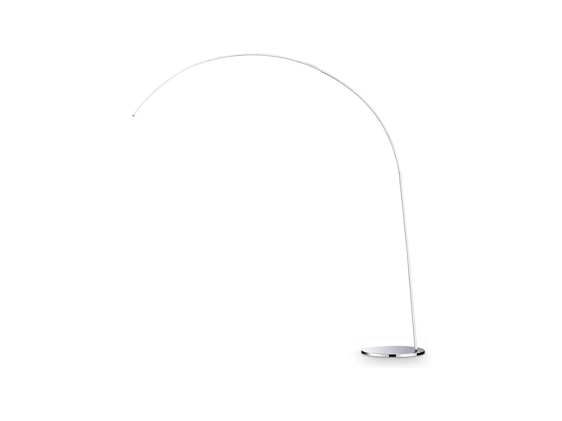 Piantana Moderna Dorsale Metallo Cromo 1 Luce E27