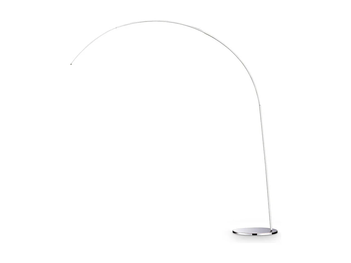 Piantana Moderna Dorsale Metallo Cromo 1 Luce E27