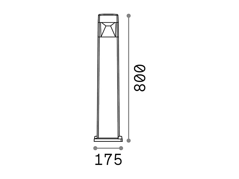 Piantana Moderna Cosmo Materie Plastiche Grigio 1 Luce Gx53 10W Cct