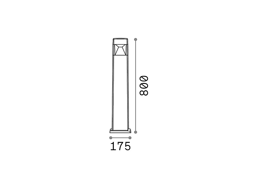 Piantana Moderna Cosmo Materie Plastiche Nero 1 Luce Gx53 10W Cct