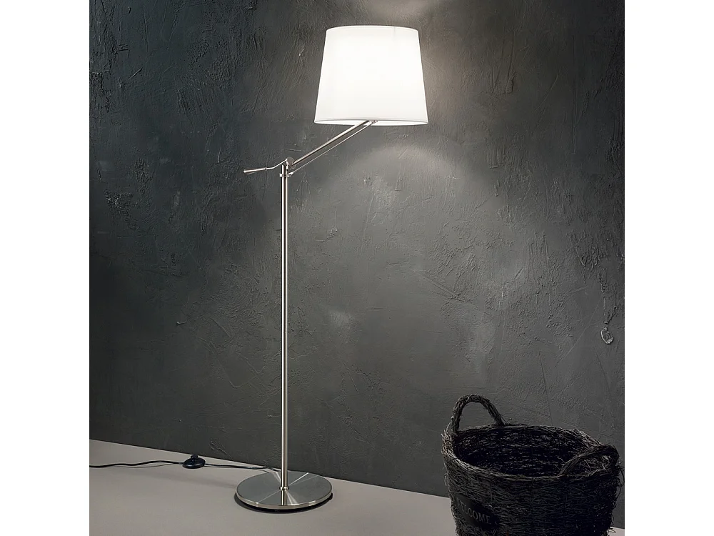 Piantana Moderna Regol Metallo Bianco 1 Luce E27