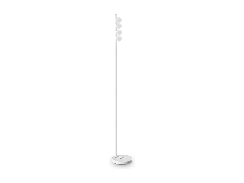 Piantana Da Terra Contemporanea Ping Pong Metallo Bianco Led 12W 3000K Ip20