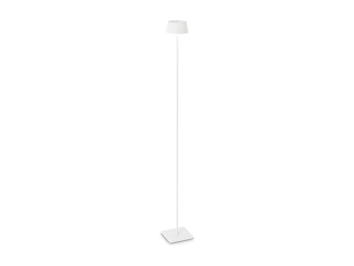 Pianrtana Da Terra Contemporanea Pure Metallo Bianco Led 1,5W 3000K Ip54