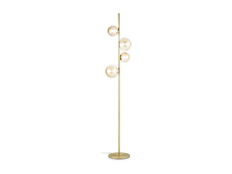 Piantana Moderna Perlage Metallo Ottone 4 Luci G9 15W 3000K