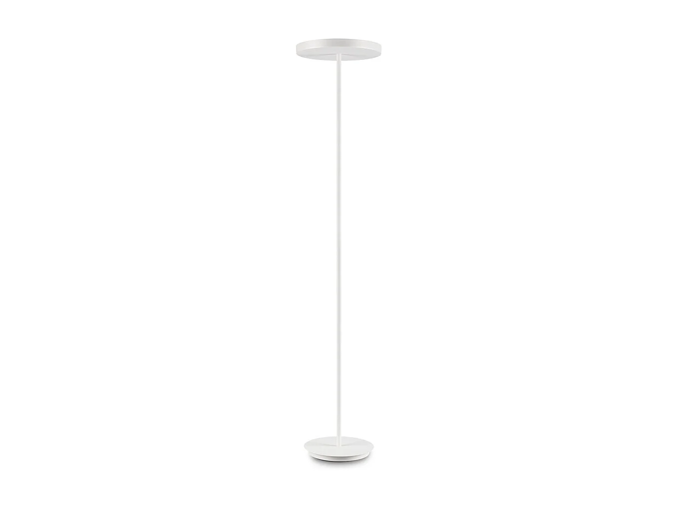 Piantana Moderna Colonna Metallo Bianco 4 Luci Gx53 9W 3000K Luce Calda