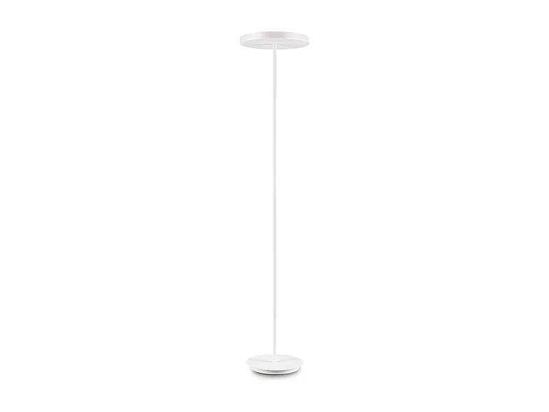 Piantana Moderna Colonna Metallo Bianco 4 Luci Gx53 9W 3000K Luce Calda