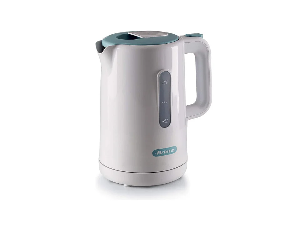 Bollitore 2200W, capacità 1,7L, base cordless 360°, spegnimento automatico - White & Aegean Teal