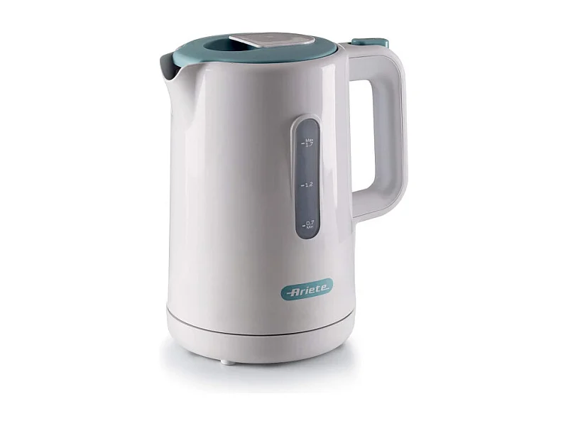 Bollitore 2200W, capacità 1,7L, base cordless 360°, spegnimento automatico - White & Aegean Teal