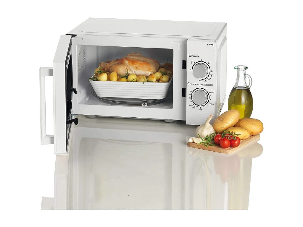 Forno a Microonde Combinato con Grill - 1000 Watt - 20 Litri - Bianco