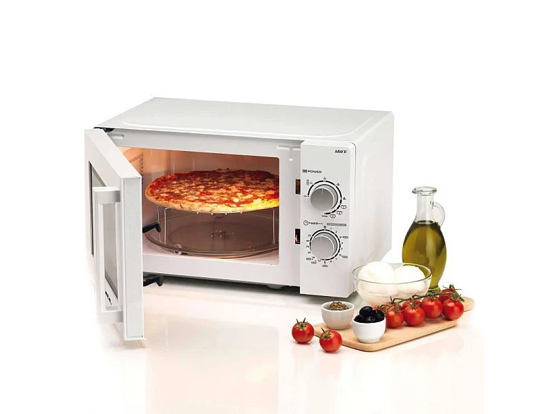 Forno a Microonde Combinato con Grill - 1000 Watt - 20 Litri - Bianco