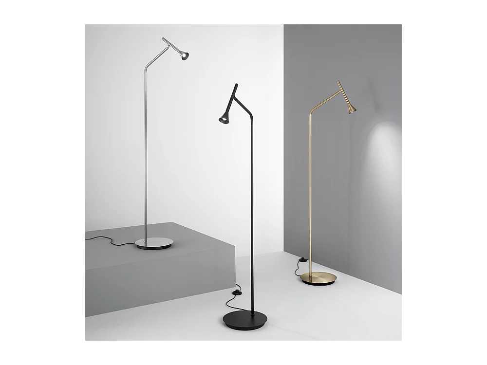 Piantana Moderna Diesis Metallo Nero Led 4,5W 3000K Luce Calda