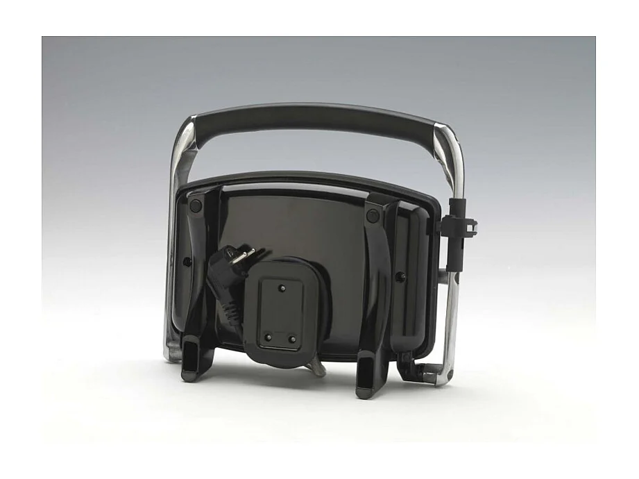 Piastra elettrica antiaderente - Per toast e sandwich - 1000W - Argento